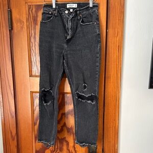 Abercrombie and Fitch Ankle Straight High Rise